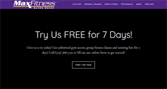 Desktop Screenshot of maxfitnessbr.com